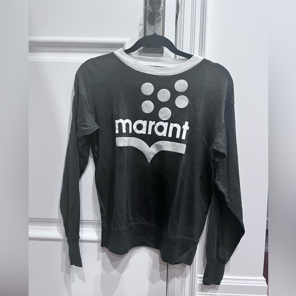 Etoile Isable Marant black long sleeve tshirt